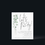 Budget Eucalyptus Lets Parti 21ème anniversaire In<br><div class="desc">Un rapport qualité-prix BUDGET alternative sur une taille plus petite 4, 5 x 5, 6" semi-brillant poids 110lbs, qui est d'une épaisseur similaire à une carte postale (cependant ne convient pas à l'utilisation comme carte postale.) VEUILLEZ NOTER qu'il y a UN invitation par feuille. Budget Eucalyptus Lets Fête Invitation 21ème...</div>