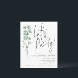 Budget Eucalyptus Lets Parti 21ème anniversaire In<br><div class="desc">Un rapport qualité-prix BUDGET alternative sur une taille plus petite 4, 5 x 5, 6" semi-brillant poids 110lbs, qui est d'une épaisseur similaire à une carte postale (cependant ne convient pas à l'utilisation comme carte postale.) VEUILLEZ NOTER qu'il y a UN invitation par feuille. Budget Eucalyptus Lets Fête Invitation 21ème...</div>