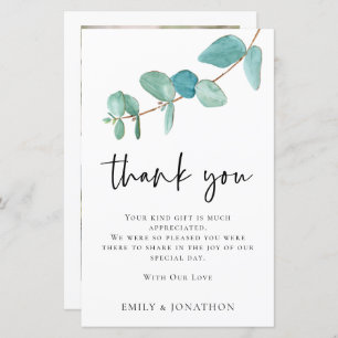 BUDGET Eucalyptus Mariage 3 photo Merci