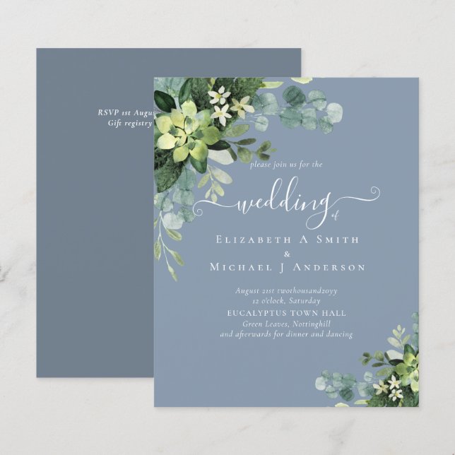 BUDGET Eucalyptus Mariage de verdure (Devant / Derrière)