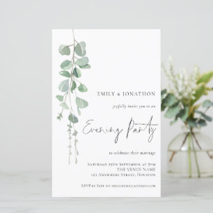 Budget Eucalyptus Mariage Invitation soirée