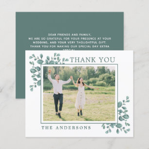 Budget Eucalyptus Merci Mariage vert