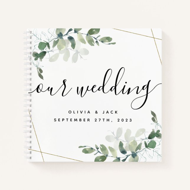 Budget Eucalyptus Notre livre d'hôtes Mariage (Devant)