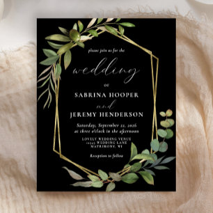 Budget Eucalyptus Olive Green Mariage noir
