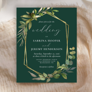Budget Eucalyptus Olive Vert Émeraude Mariage