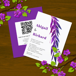 BUDGET eucalyptus QR code RSVP faire-part de maria
