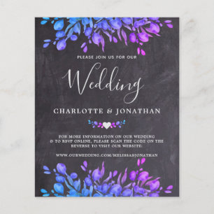 Budget Eucalyptus Russe Ardoise QR Code Mariage In