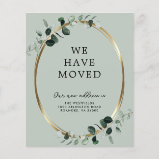 Budget Eucalyptus Sage Nouvelle adresse Faire-part