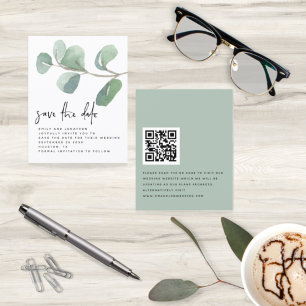 Budget Eucalyptus Script QR Code Enregistrer La Da