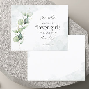 Budget Eucalyptus Serez-Vous Ma Carte Fille Fleur