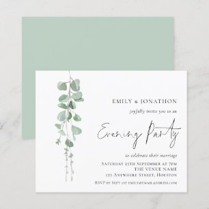 Budget Eucalyptus Soirée Faire-part de mariage