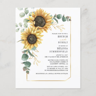 Budget Eucalyptus tournesol floral Brunch Bubbly