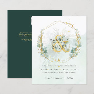 BUDGET Eucalyptus Verdure Or Mariage QR CODE IN
