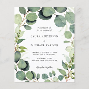 Budget Eucalyptus Vert Mariage rustique