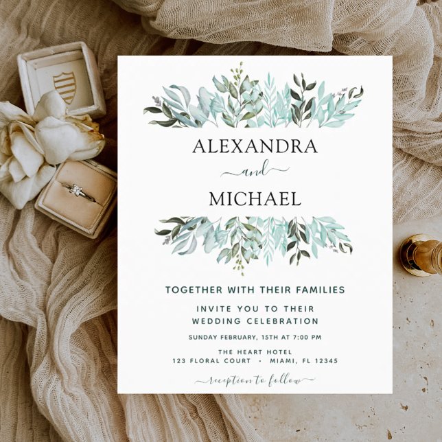 Budget Eucalyptus Vert Mariage succulent (Créateur téléchargé)