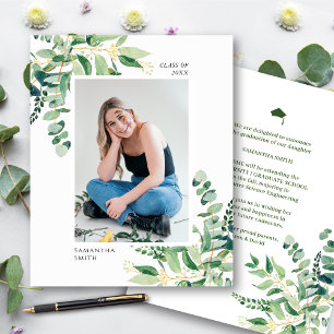 BUDGET Eucalyptus Vert Photo GRAD Faire-part