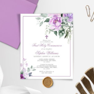 Budget Eucalyptus Violet Première Communion Sainte