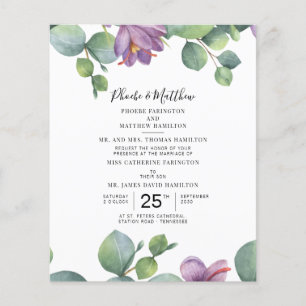 Budget Eucalyptus violet vert Mariage Succulent