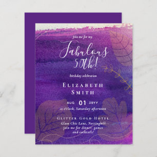 BUDGET Fabuleux 50e anniversaire Glam Chick Invite