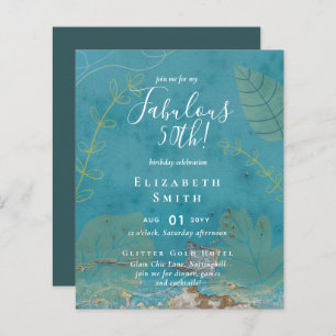 BUDGET Fabuleux 50e anniversaire Glam Chick Invite