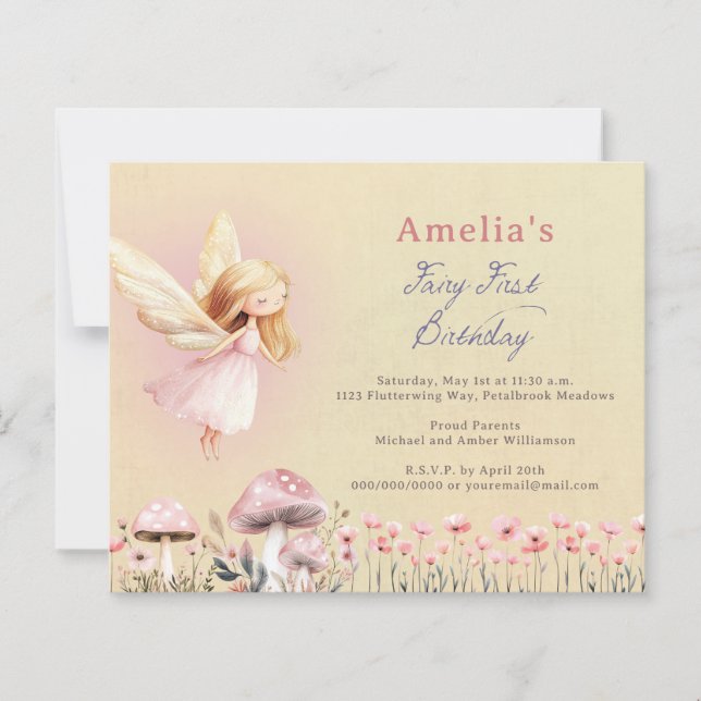 Budget Fairy First Theme Girl's 1st Birthday Party (Devant)