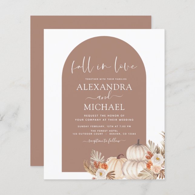 Budget Fall in Love Mariage Terracotta (Devant / Derrière)