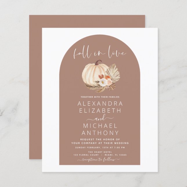 Budget Fall in Love Mariage Terracotta (Devant / Derrière)