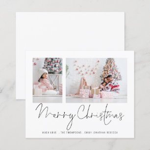 Budget Famille 2 Photos Script Joyeux Noël Carte
