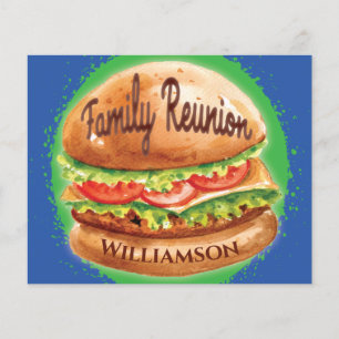 Budget Famille Réunion Barbecue Picnic Invitation