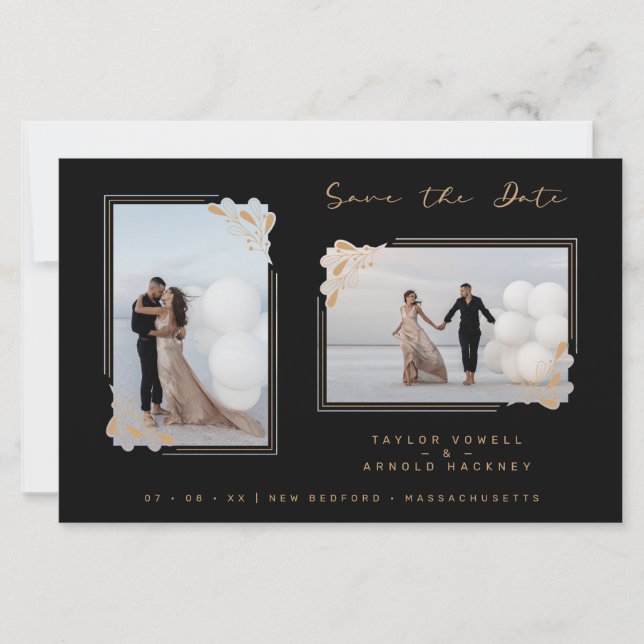 Budget Fancy Golden Minimalist Branches 2 Photos (Devant)