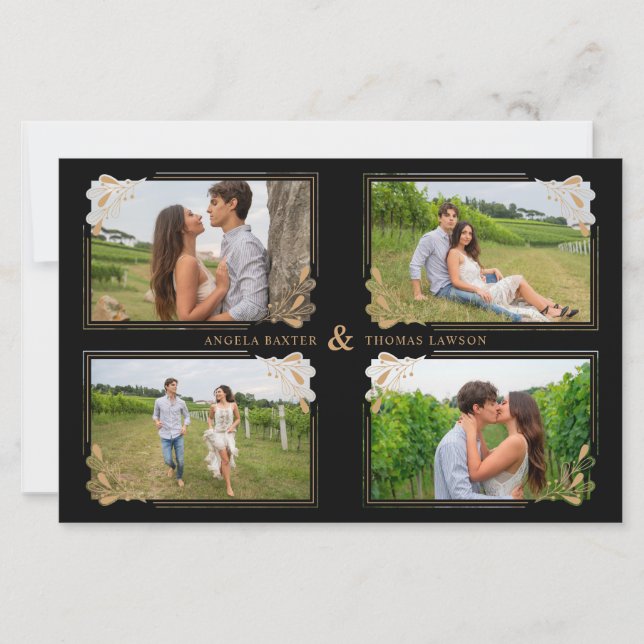 Budget Fancy Golden Minimalist Branches 4 Photos (Devant)