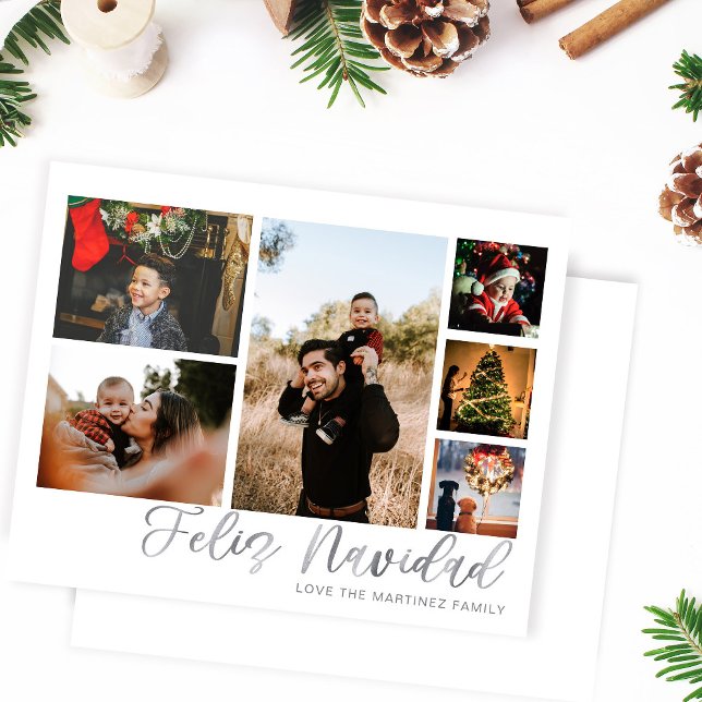 Budget Feliz Navidad Silver 6 Photo (Créateur téléchargé)
