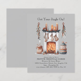 Budget Festive foyer Noël Invitation de fête