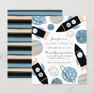 Budget Fête d'anniversaire Fusée spatiale dans l'e