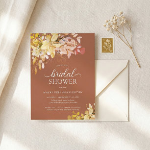 BUDGET Fête de mariage floral orange brûlé doré