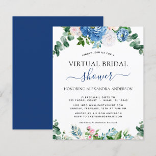 Budget Fête des mariées virtuelle Eucalyptus bleu
