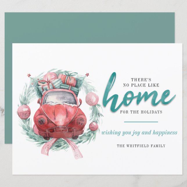 Budget Fêtes de Noël Pas d'endroit comme maison (Devant / Derrière)