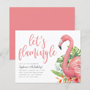 Budget Flamant rose tropical Flamingle Anniversair