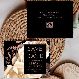Budget Fleur Rose Violet Or Code QR Enregistrer la
