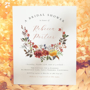 Budget Fleur Sauvage Bohème Floral Automne Enterre