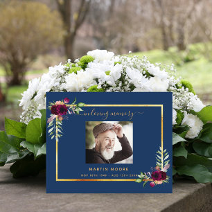 Budget fleurs bleues remerciement photo bordeaux