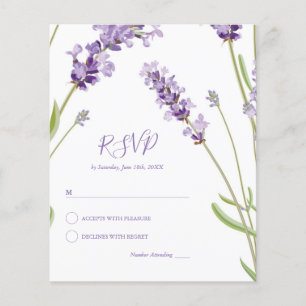 Budget Fleurs de Lavande Mariage RSVP