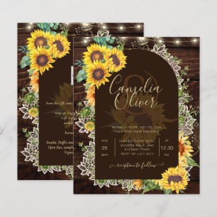 BUDGET Fleurs de soleil lumières dentelle mariage 