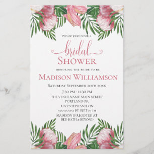 Budget Floral Aquarelle Paradis Tropical Mariage