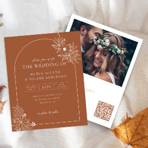 Budget Floral Arch Terracotta Photo Boho Mariage