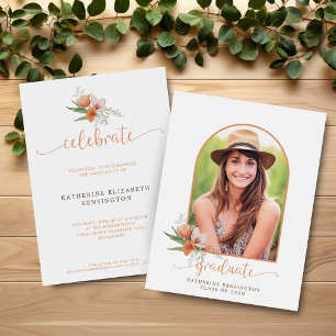 Budget Floral Boho Arch Invitation