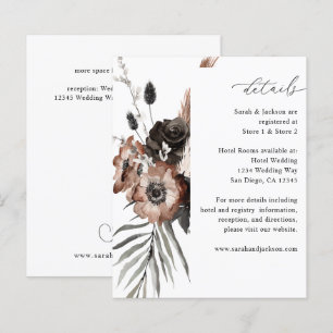 Budget Floral Boho Détails Noir & Naturel