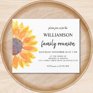Budget Floral Family Reunion Invitation