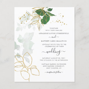 Budget Floral Faux Gold Parties scintillant Faire-