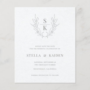 Budget Floral Feuilles Esquisse Mariage Enregistre